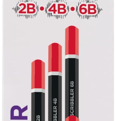 Marlin Graphite Pencils 6's H/HB/2B/4B/6B