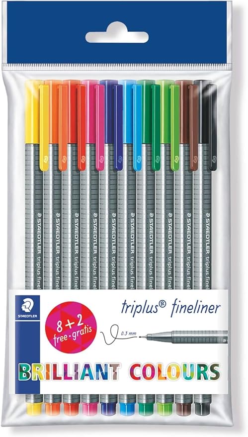 Staedtler Triplus Fineliners 10's